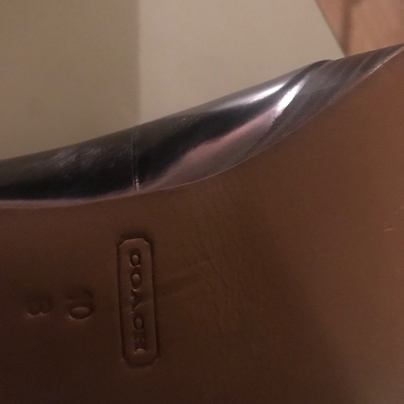 Metallic Coach loafer Coach heels brand new - Picture 2 of 3